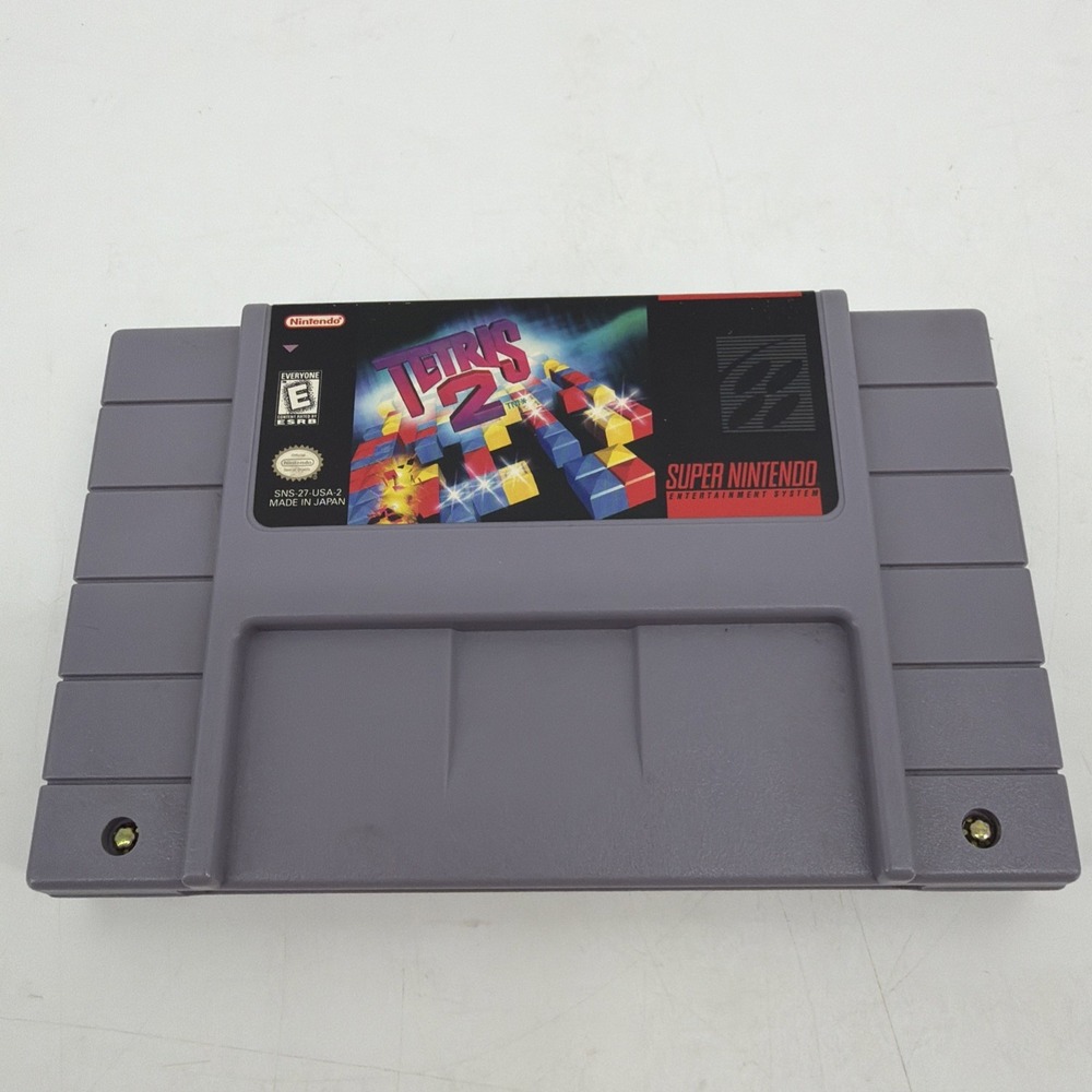 Tetris 2 (Super Nintendo SNES) Video Game Authentic & Tested
